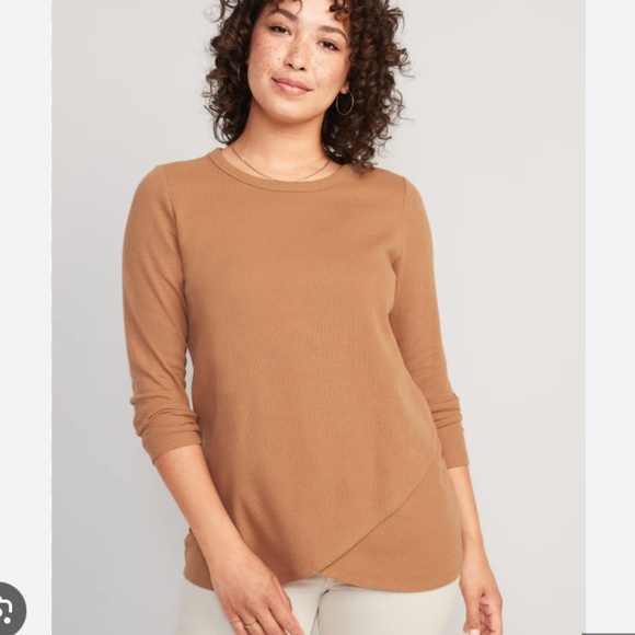 NWT Old Navy Maternity Thermal-Knit Long-Sleeve Nursing Tunic T-Shirt - medium - Picture 1 of 4